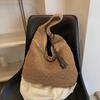 Pendler Große Kapazität Strohtasche Vintage Gewebte Tasche Strandurlaub Strand Schultertasche