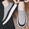 2025 New Men's Shoes Breathable Mesh Canvas Shoes Fashion Elastic Socks Running Shoes Comfortable Sneakers Men's Casual Loafers