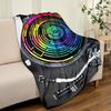 Record Player Blanket Soft Warm Throw Blanket Nap Blanket For Couch Sofa Office Bed Camping Travel Multipurpose Gift Blanket For All Season