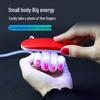 Portable Mini UV Nail Lamp & Purple Light Phototherapy Set for Quick Curing and DIY Nail Tips or Phone Screen Protection.