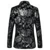 Men's Casual Boutique Business Blazer Personalized Bronzing Design Evening Dress Suit Male Slim Fit Blazers Jacket Coat