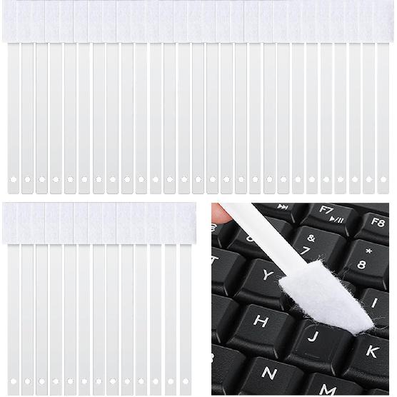 Ouligay 40PCS Disposable Crevice Cleaning Brushes Crevice Cleaning Tools Crevice Hole Brush Disposable Toilet Brush Keyboard Scrub Brush for Window
