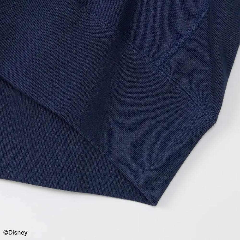 Felpa a Manica Lunga con Stampa Grafica Girocollo Felpa a Trama Inversa Blu Scuro [Champion] (R) C3-A031 Uomo