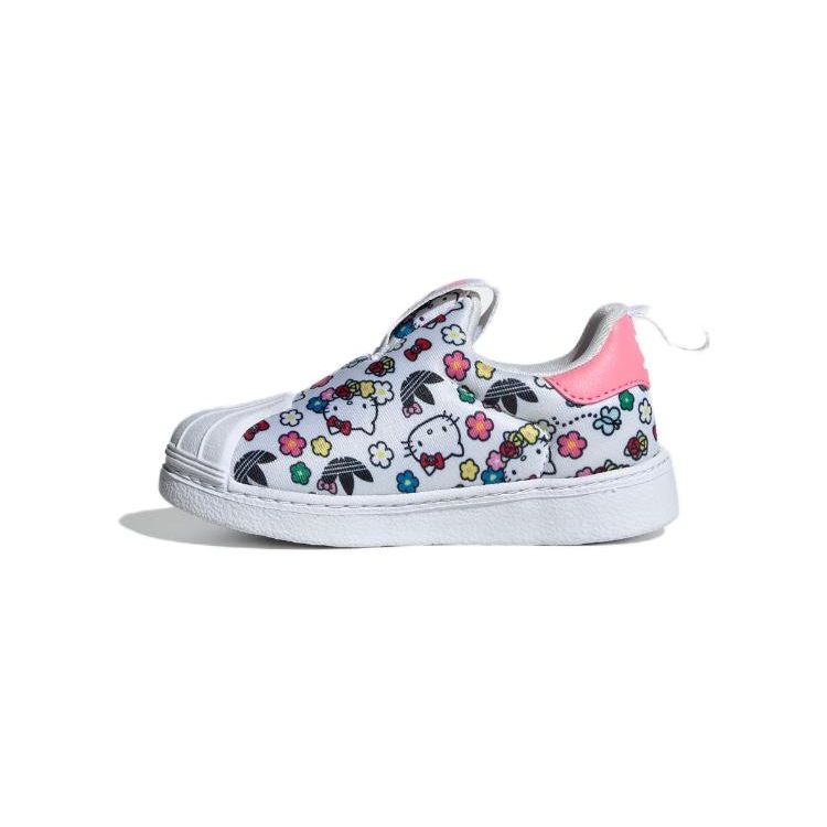 Adidas Hello Kitty x Superstar 360 I Květinové Dětské Tenisky Bílá Oblačná-Bílá Blaženost-Růžová IG5668
