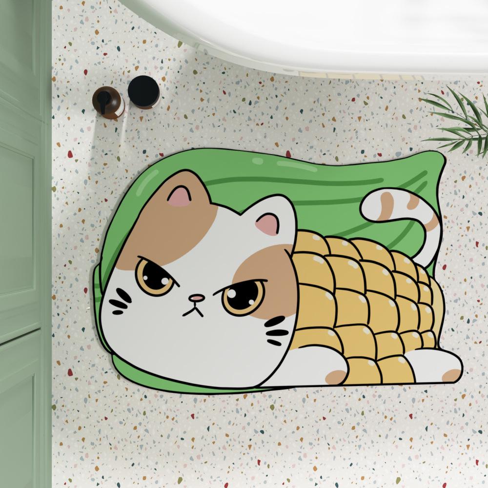 

Нескользящий впитывающий коврик для ванной с рисунком 40x60cm