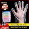 ZISIZ Disposable Food-Grade Plastic Gloves