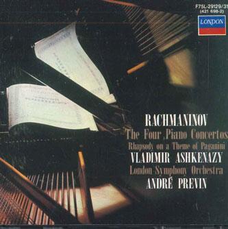 

CD ASHKENAZY - Rachmaninov:piano Concertos Complet F75L29129 POLYDOR Japan Classical Used