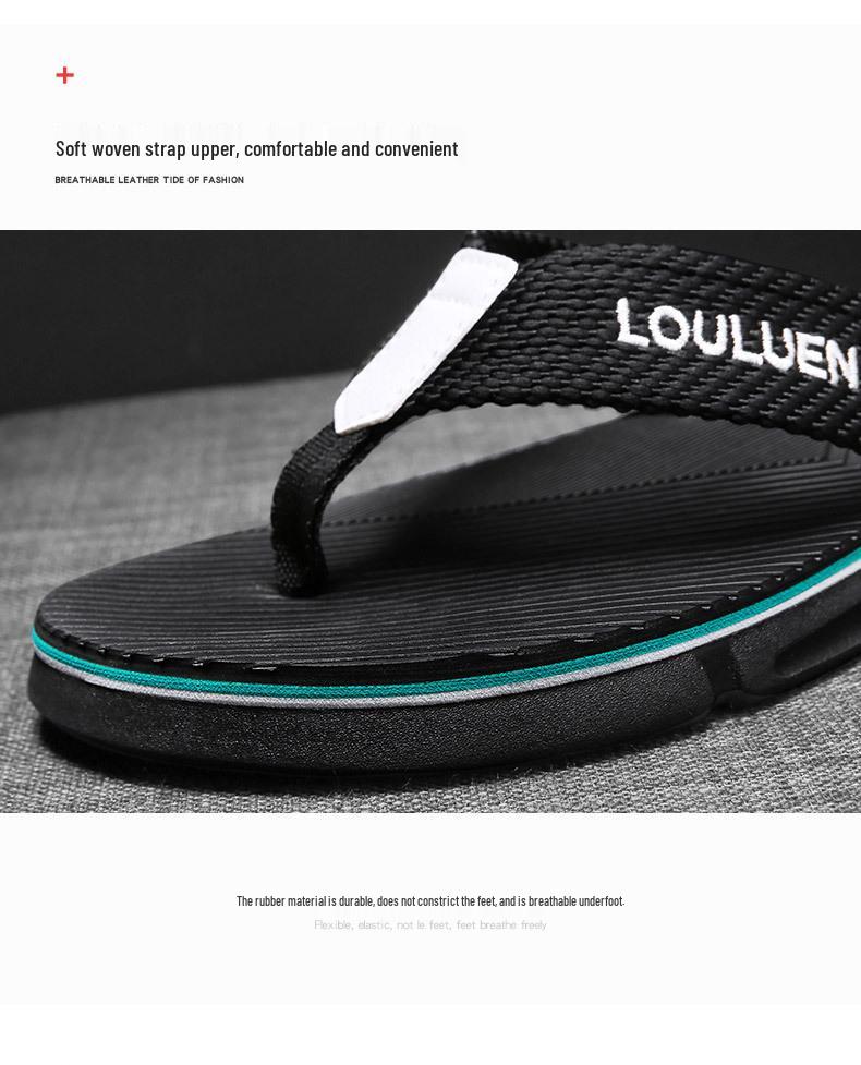 2026 Summer Men's Non-Slip Flip-Flops: Korean Style Beach Thong Sandals