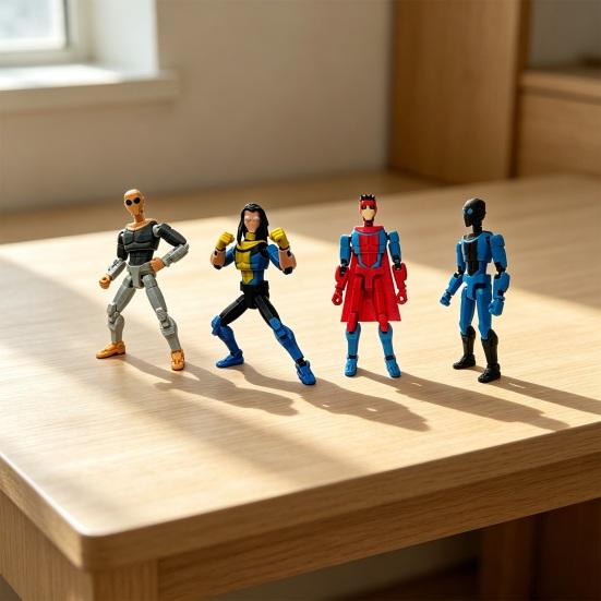 Action Figure Exquisite with Flexible Joints Fully Articulated Model Desktop Display Collectible Gift for Fans
