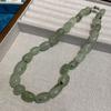 Special-Shaped Natural Stone Green Dongling Crystal Beaded Necklace Special-Shaped Irregular Crystal Colored Stone Necklace Female Personality Design