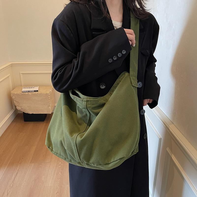 Crossbody Bag, Casual Bag, Women's Large-capacity Single-shoulder Canvas Bag