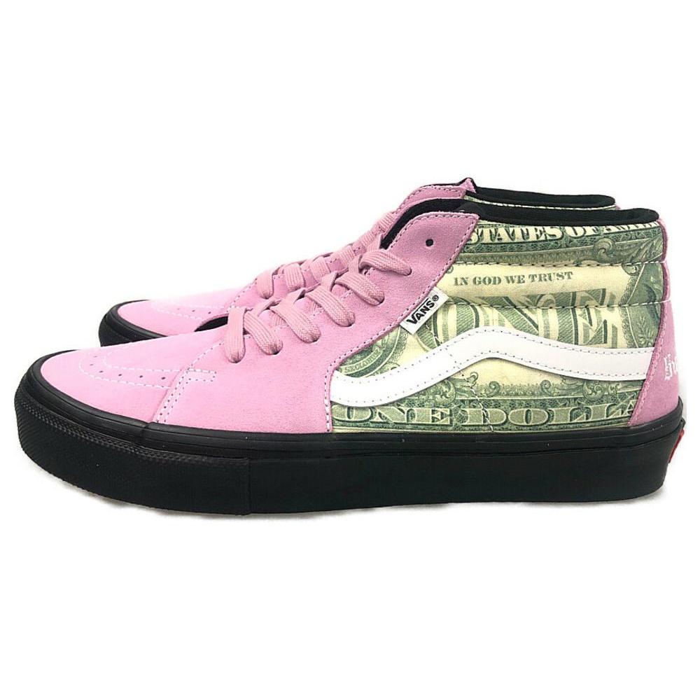 

Новые Grosso Supreme X Skate Vans Mid Dollar Bill Pink VN0A5FCGPNK 43