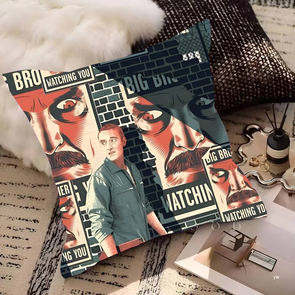 1984 George Orwell Pillow Case Square Pillow Bedroom Sofa Leisure Comfort Cushion Car Home Decoration