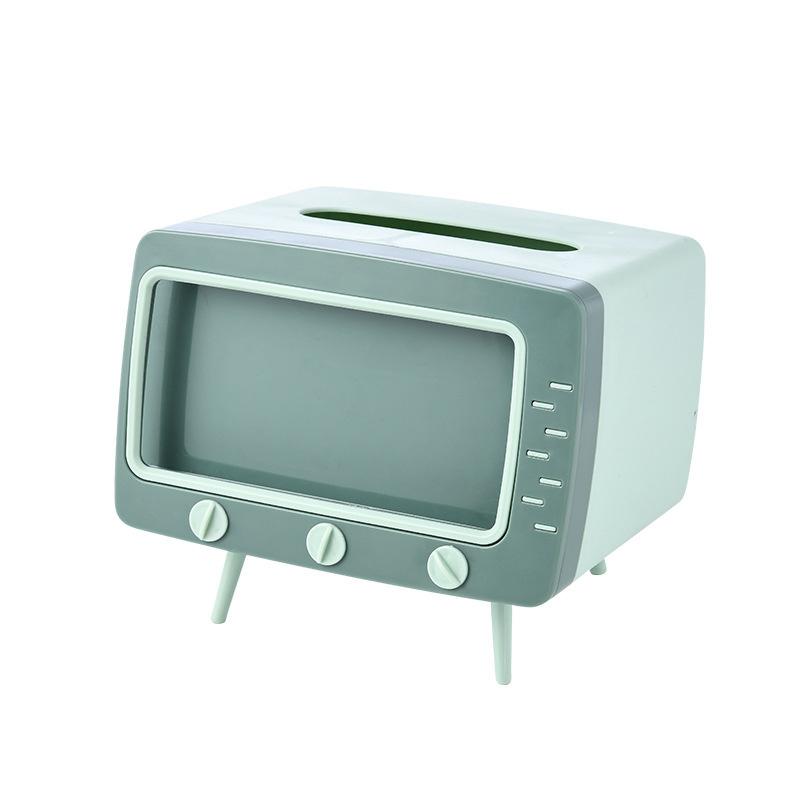 Cute Plastic Tissue Box Home Multifunctional Kawaii Desktop TV Tissue Box Case Simple Creative Storage Napkin Holder Paper Tray