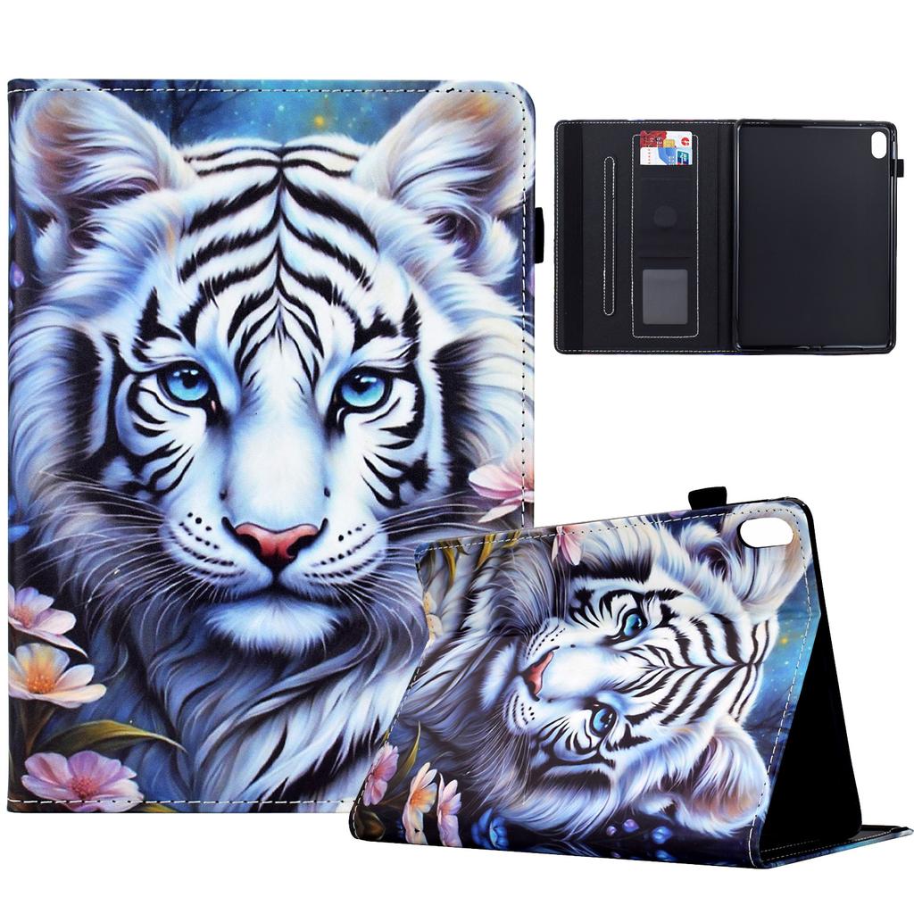 For iPad (2025)/10.9 (2022) Case Pattern Printing Tablet Cover Shockproof Leather Card Holder Stand Case