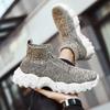 Slip-on High Top Thick Platform Mesh Upper Man Casual Sneaker Comfortable Stylish Simple Jogging Summer Sports Shoes for Men