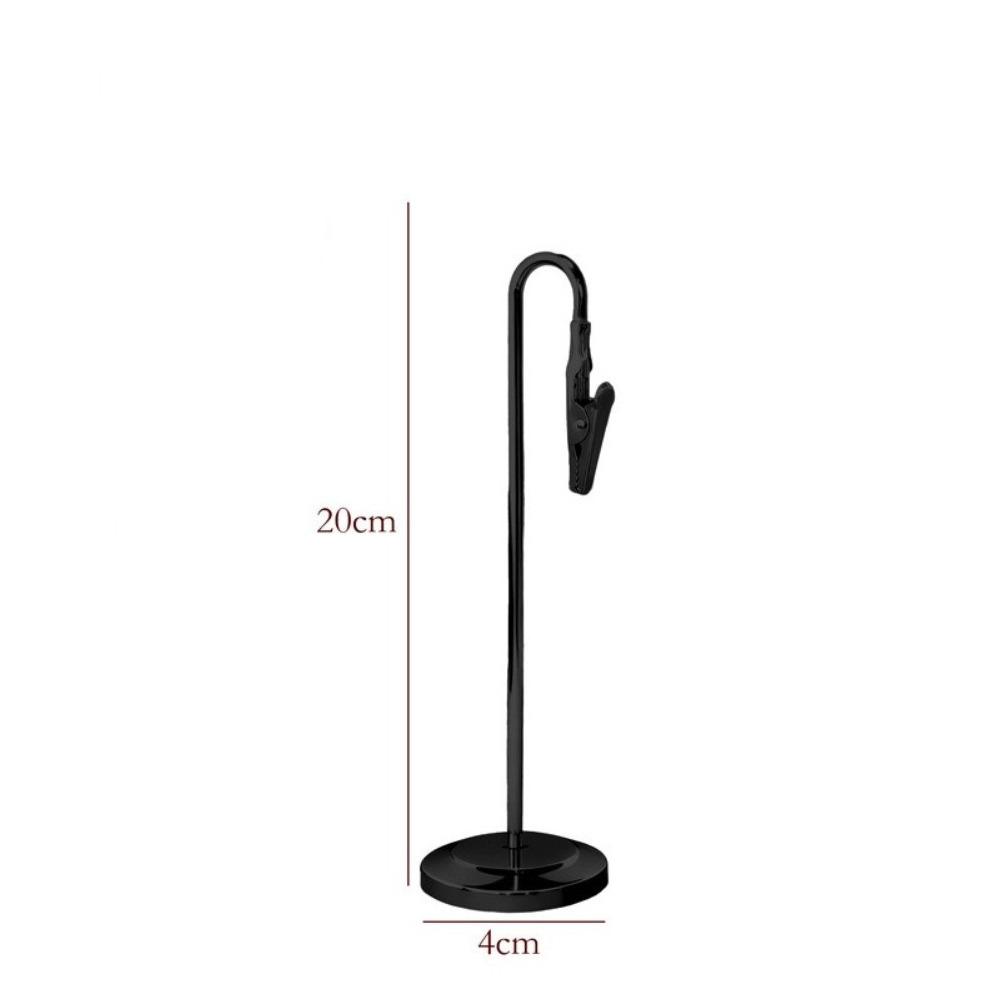 Romantic Metal Place Card Holder Metallic Photo Clip Stand  Desktop Decoration