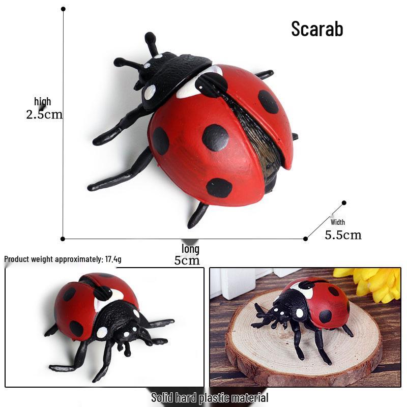 KuaJing Children s Animal-Insect Cognitive Model Toy: Ladybug & Golden Beetle