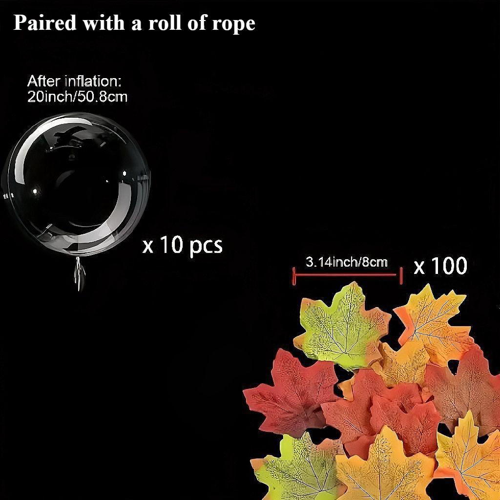 Maple Leaf Balloons - For Birthday Balloons, Party Balloons, Wedding Decorations Party Ornaments DIY Balloons with Maple Leaves as shown