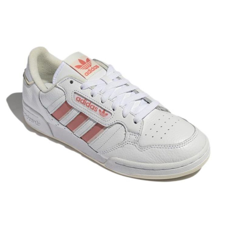 adidas Continental 80 Stripes White Pink Unisex Sneakers Cloud-White Off-White GX1916