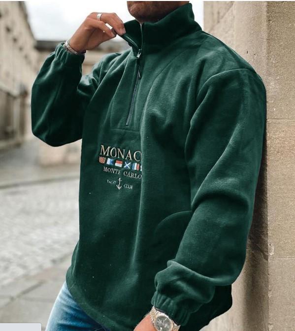 Men's Casual Embroidered Letter Hoodie for Spring, Autumn, and Winter