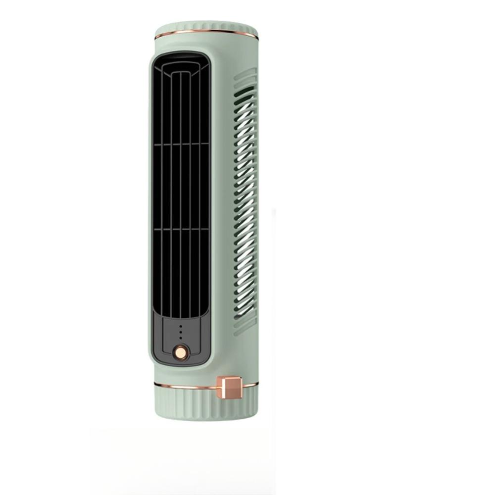 Compact Hole-Free Mount Fan Leafless Design Portable Air Cooler Leafless Cooling Fan  Office Use зелёный