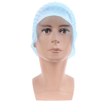Silikonová čepice pro styling vlasů + čepice pro barevné zvýraznění barvy s háčkovou jehlou