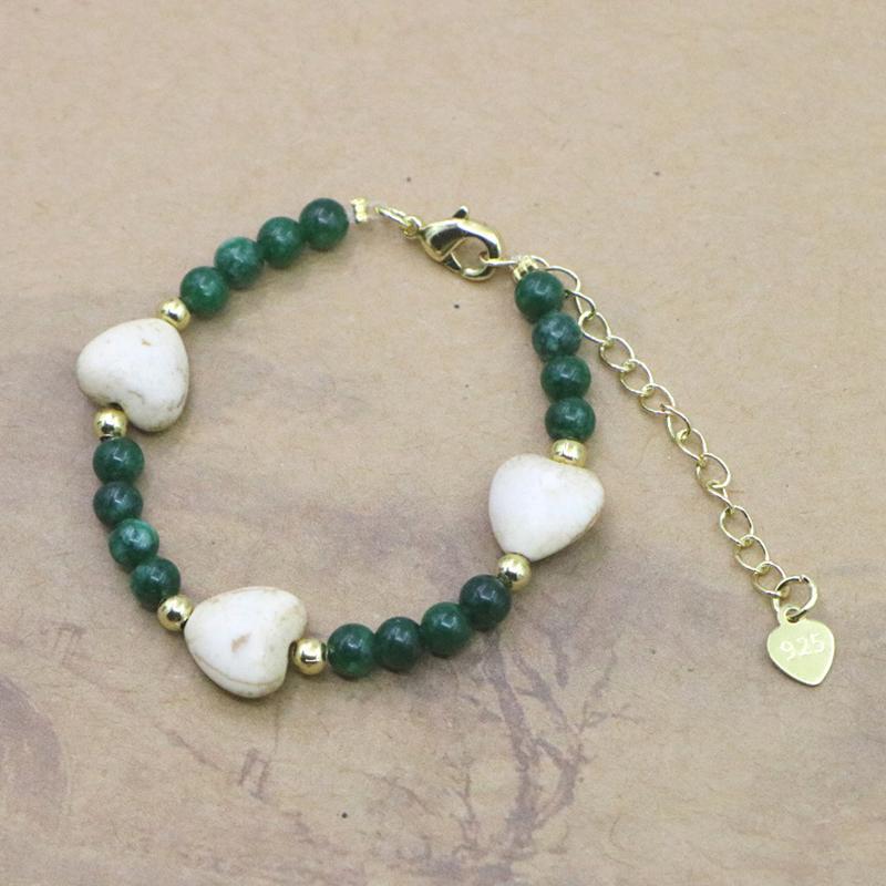 Lovely Natural Stone Beaded Bracelet For Women Girls Simple Personality Adjustable Bracelet Jewelry Accessories Gifts