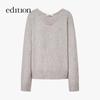 Edition Women's Wool Cashmere V-Neck Pullover Sweater
