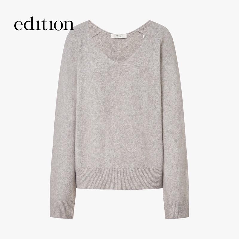Edition Women's Wool Cashmere V-Neck Pullover Sweater
