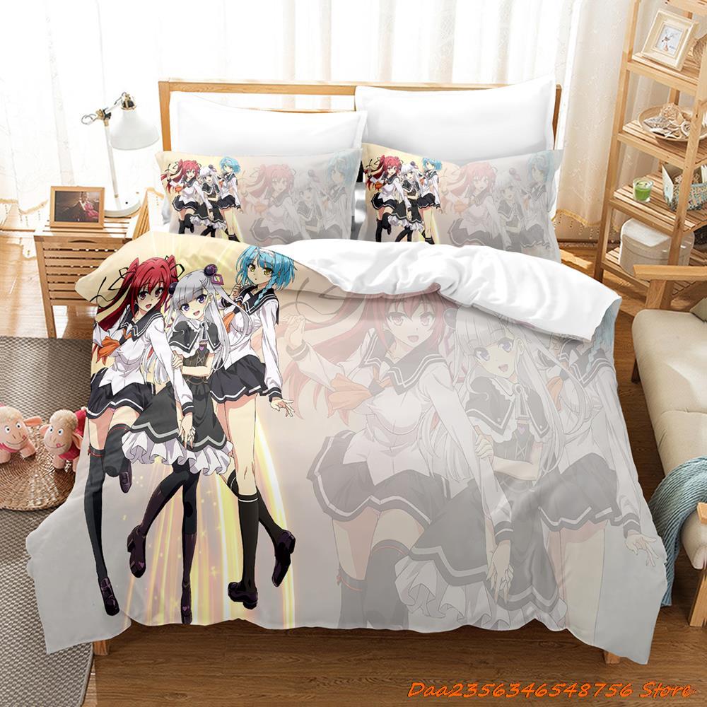 Comforter The Testament Of Sister New Devil Bedding Set Cartoon Anime Three-Piece Set Adult Kid Bedroom s 3D Kawaii Girl Bet
