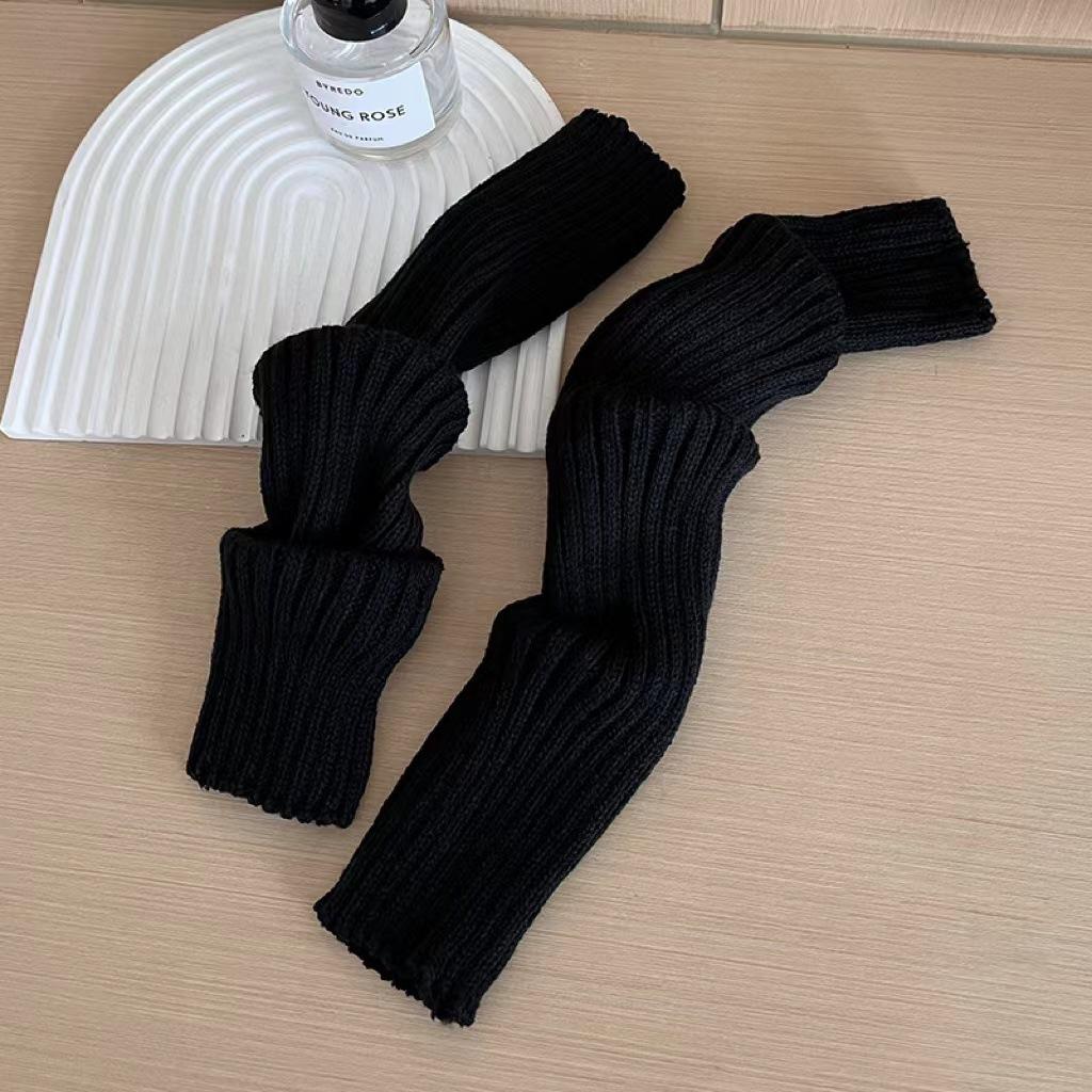 Knitted Socks Y2K Calf Socks Snow Boots Socks Leg Cover Thermal Lolita Pile Socks Women