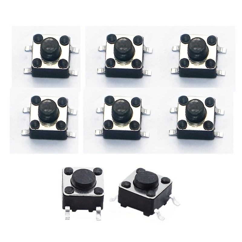 

50 шт. Міні Мікро 6x6x5мм Миттєва Тактильна Кнопка Перемикача 4 контакти Кнопка УВІМК./ВИМК.