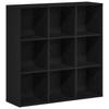 Bookshelf Oak Black 98 x 29 x 97.5 cm Engineered Wood