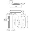 Kawaguchigiken AL Series Interior Door Lever, Satin Gold, Boxed, AL-33-4K13-SG