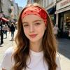 Large Button Elastic Hairband Colorful Heart Polka Dot Headband High Quality Button Hairband