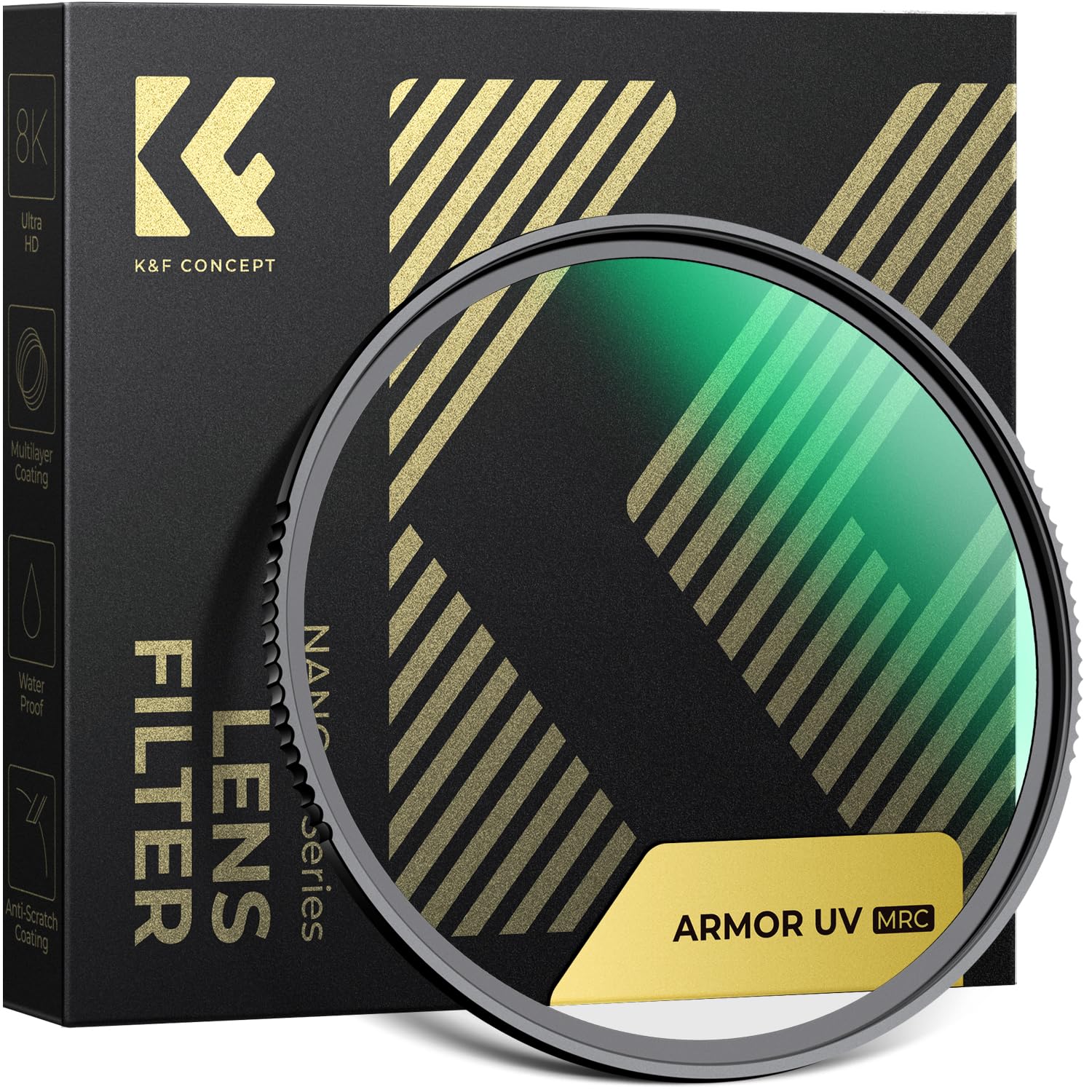 

CONCEPT 67mm Armor MCUV High Impact High Super Lens Protector K&F Filter, Explosion-Proof Glass, Hardness, Resistant, Transmittance, Resolution,