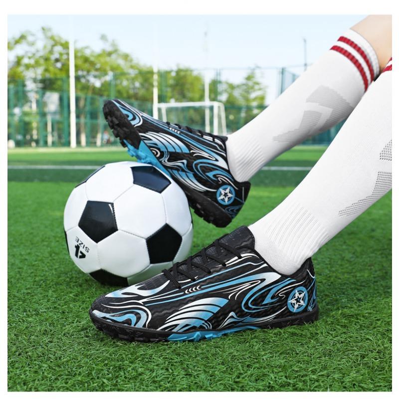 Kids Non Slip Long Short Stud Football Training Shoes