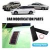 Car Decorative Cover Carbon Patterned Vent Louver Cooling Panel Vent Louver Scoop Cover Car Bonnet Hood Car Accessories
