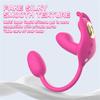 3-in-1 tragbarer Vibrator Liebesei weiblicher Masturbator biegsamer Massage-Stab Brustwarzen-Klitoris G-Punkt Stimulation Sexspielzeug für Frauen