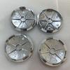 4 PCS Wheel Centre Cap Alloy Hub Center Caps 68mm Black+Silver