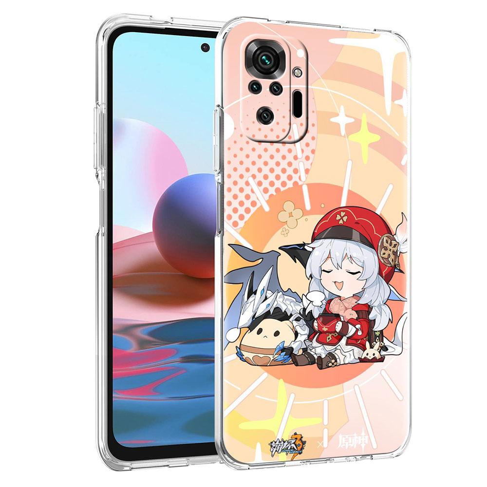 

Мягкий прозрачный чехол для Xiaomi Redmi Note 10 9 8 Pro 9S 10S 8T 9A 9C K40 7 9T 8A противоударный силиконовый чехол для телефона Genshin Impact Capa Redmi K40