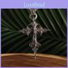 Elegant Gothic Skull Cross Pendant Necklace With Exquisite Pearl Chain Perfect For Individuals Fashionforward