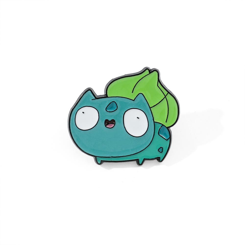 Anime Enamel Pin Funny Cartoon Figure Pikachu Squirtle Psyduck Metal Badge Brooch Jacket Jeans Lapel Pin Toy Accessories