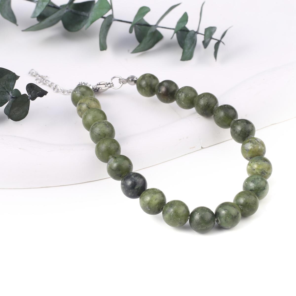 

Новый стильный женский браслет, натуральный камень, флюорит/агат/розовый кварц/унакит, бусины 8X8 мм, подвески для женщин, подарок на день рождения Canadian Jade