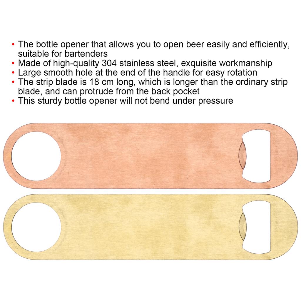 Beer Opener Bottle Opener Bottle Opener Thickened Stainless Steel Beer Bottle Opener for Bar Bartenders Household Open Beer Tool