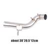 Slip On For F800 F900 Gs Adventur 2024 2025 2026 Motorcycle Exhaust System Escape Stainless Steel Middle Mid Link Pipe