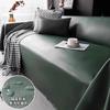 New Premium Faux Leather Sofa Cover Cat-Scratch Resistant All-Season One-Piece Wash-Free Durable Solid-Color Sofa Throw
