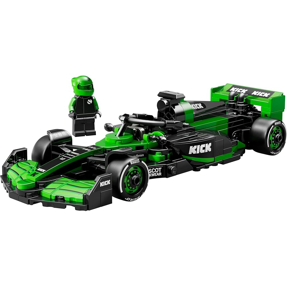 LEGO Speed Champions KICK Sauber F1 Team C44 Race Car Toy Building Blocks for Kids Ages 10-12