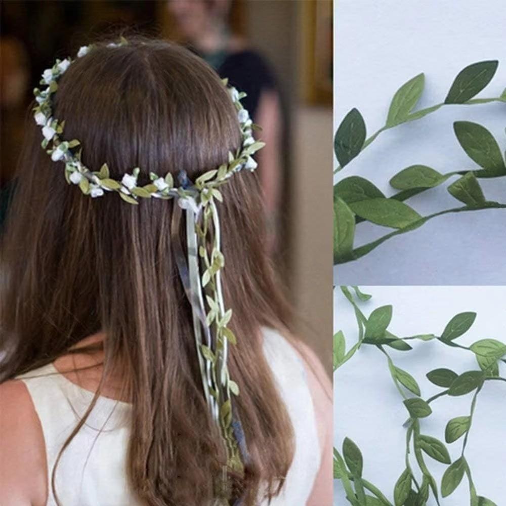 Garland Artificial Eucalyptus Leaf Garland Leaf Ribbon Green Leaves Ribbon  Home Decor